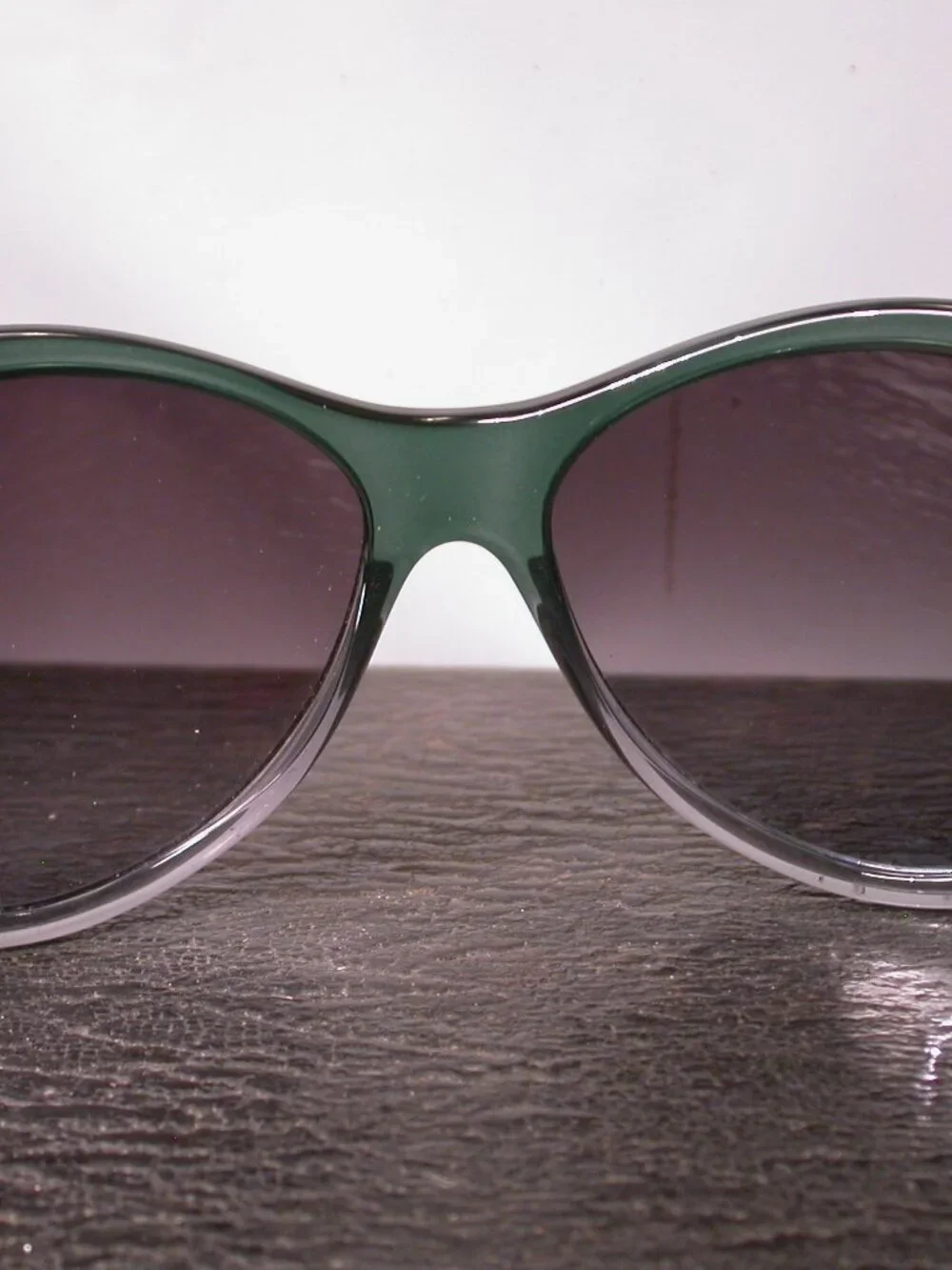 Authentic Jimmy Choo Clear Green Link Gold Sunglasses Made in Italy FRAME ONLY